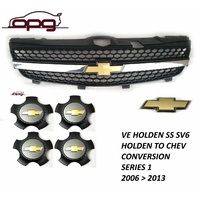 Genuine Holden Grille / Boot Badge / Caps Combo for VE SS SSV Chev Series 1 Only