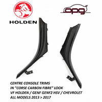 Genuine Holden HSV Centre Console Trim Corse Carbon for VF SS Export Chevrolet Pair