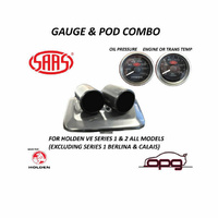 Genuine SAAS Gauge Dash Pod Gauge Package for Holden VE Omega SV6 Series 1/2 Oil Temp & Press