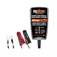OzCharge 6/12 Volt 1 Amp Battery Charger Trickle Maintainer for Motorcycle Motorbike