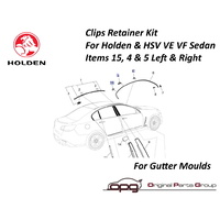 Genuine Holden Fitting Clips / Retainers For Gutter Moulds Mouldings Left & Right VE & VF Plus HSV VE E1 E2 E3 VF HSV Gen-F Clubsport All Sedan Models