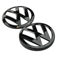 Badge Combo Grille & Hatch  for Golf MK7 MKVII VW Volkswagen Golf R Black Wolsfburg 