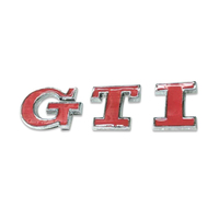 Badge "GTI" for Hatch Golf MKV MK6 MKVII GTI + Polo VW Volkswagen Red