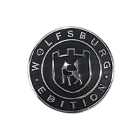 Badge Hatch / Tailgate / Side for Golf MK7 MK7.5 MKVII VW Volkswagen Wolfsburg Black/Chrome