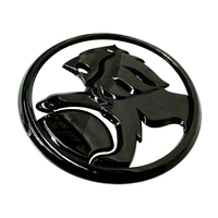 Genuine Holden Badge Lion for Holden Grille V2 VY VZ Monaro All - Gloss Black 95mm - Genuine Re-Worked