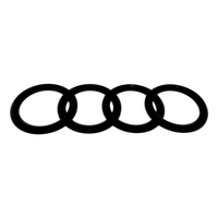 Badge Bonnet Audi Ring for Audi MK3 MKIII TT TTS TTRS Matte Black Self Adhesive