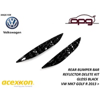 Acexxon Honeycomb Reflector Inserts / Deletes Gloss Black for VW MK7 MKVII Golf R