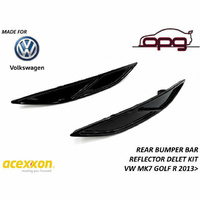 Acexxon Slat Slatted Reflector Inserts / Deletes Gloss Black for VW MK7 MKVII Golf R