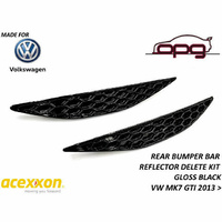 Acexxon Honeycomb Reflector Inserts / Deletes Gloss Black for VW MK7 MKVII Golf GTI 