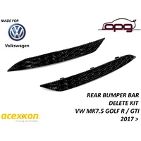 Acexxon Honeycomb Reflector Inserts Deletes Gloss Black for VW MK7.5 Golf R Golf GTI 