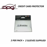 RFID Blocking Shieldex Credit Card Protector Sleeve Anti Theft Scan Safe X 2