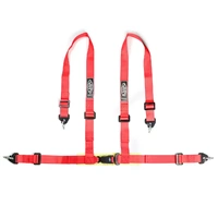 Genuine SAAS Harness 4 Point Red 2 Snap Hook Clip