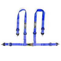 Genuine SAAS Harness 4 Point Blue ECE-R16 Compliant 2" Snap Hook Clip