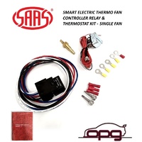 Genuine SAAS Electric Thermo 1XFan Controller Relay & Thermostat Kit On 85c Off At 76c 