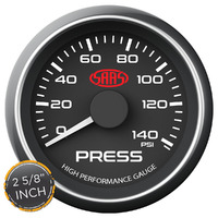 Genuine SAAS SG-OP258B Performance Oil Pressure 67mm Analog Gauge Black Face 4 Colour