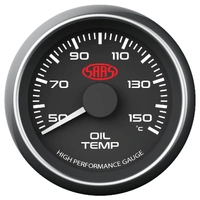 Genuine SAAS Performance Transmission Oil Temp 52mm Analog Gauge Black Face 4 Colour LHT