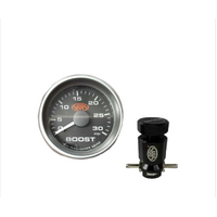 Genuine SAAS Turbo Boost Gauge & Boost Controller 52mm 2in 0>30 PSI Black Diesel Engine