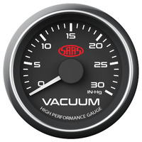 Genuine SAAS SG-VAC52B Vacuum 52mm 2" 0 > 30 in HG Analog Gauge Black Face Grey Rim 4 Colour