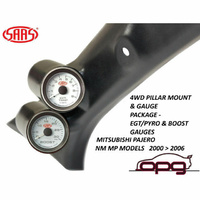 Genuine SAAS Pillar Pod Gauge Package for Pajero NM MP 2000 > 2006 Boost & EGT Gauges