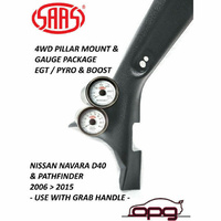 Genuine SAAS Pillar Pod Gauge Package for Nissan Pathfinder Grab HDL 2006>15 Boost& EGT