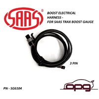 Genuine SAAS SG6104 Wiring Harness - Turbo Boost Gauge 3 Pin for - Trax Series Only