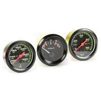 Genuine Autoline SAAS Triple Gauge Set Mechanical Senders - Water Temp/Oil Press/Volt