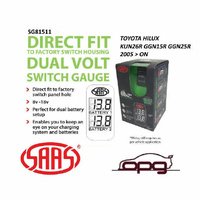 Genuine SAAS SG81511 Dual Volt Digital Switch Gauge for Toyota Hilux KUN26R GGN15R 