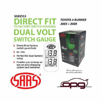 Genuine SAAS SG81511 Dual Volt Digital Switch Gauge for Toyota 4 Runner 2003 >2009