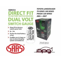 Genuine SAAS SG81511 Dual Volt Digital Switch Gauge for Toyota Landcruiser 100 Series