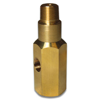 Genuine SAAS Adaptor - Oil Pressure Gauge 1/4 NPT Brass T Piece for Sender 4 & 6cyl V8 Ford 