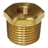Genuine SAAS SGA-320053 Gauge Bush Brass Adaptor 1/2-14 NPT to 1/8-27 NPT Chev V8 Muscle Car 1988 > Onwards