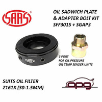 Genuine SAAS SGAP3 SFF3015 Oil Adaptor Sandwich Plate for Oil/Temp Press Gauge Z161X&M30