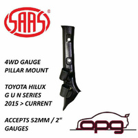 Genuine SAAS Gauge Pillar Pod for Toyota Hilux GUN Series 52mm Gauges 2015 > 