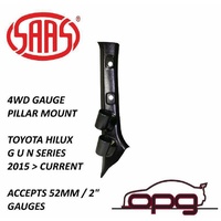 Genuine SAAS Pillar / Pod for Toyota Hilux GUN Series 2015 > Holder / Mount 52mm Gauges