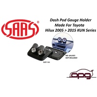 Genuine SAAS Gauge Top of Dash Pod Made for Toyota KUN Hilux 2005 > 2015 for 2 X 52mm Gauges