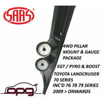 Genuine SAAS Pillar Pod / Gauge Package for Toyota Landcruiser 70 Series Boost + EGT Gauges