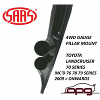 Genuine SAAS Gauge Pillar Pod for Toyota Landcruiser 70 Series for 52mm Gauges 2009 > On