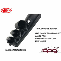 Genuine SAAS Gauge Pillar Pod for Nissan GU Patrol Y61 1997-2016 for Triple 52mm Gauges