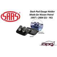 Genuine SAAS Gauge Top of Dash Pod Made for Nissan GU Patrol Y61 1997-2004 for 2 X 52mm Gauges