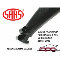 Genuine SAAS Pillar / Pod for Holden VE & HSV E1 E2 E3 Holder / Mount 52mm Gauges 