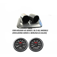 Genuine SAAS Gauge Dash Pod Gauge Package for Holden VE SS SSV SV6 Series 2 Oil Temp + Press 