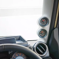 Genuine SAAS Pillar Pod Gauge Package for Suzuki Jimny 2019 Onwards JB64W Water Temp Gauge and Oil Pressure Gauge Black Face (Muscle Series 1) 