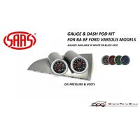 Genuine SAAS Gauge Dash Pod & Volts & Oil Pressure Gauges for - BA BF Falcon XR6 XR8 GT F6 