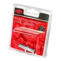 Genuine SAAS SHJ10M Hose Joiner Billet Aluminium Machined 10mm (3/8")
