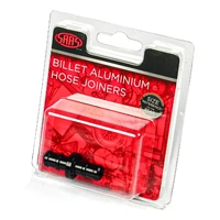 Genuine SAAS SHJ8 Hose Joiner Billet Aluminium Black 8mm (5/16")