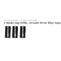 Autotecnica Pet Waste Bag Refills 3 X 40 Piece Bags