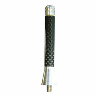 Autotecnica Antenna / Aerial Only Stubby Bee Sting for Audi S1 & A1 2013 Onwards - Silver Carbon - Antenna Base NOT included