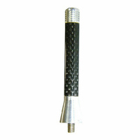 Autotecnica Antenna / Aerial Only Stubby Bee Sting for Peugeot 3007 3008 Silver Carbon - Antenna Base NOT included