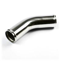 Genuine SAAS Aluminium Pipe with Polished Finish 57mm Diameter x 45 Degree