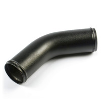 Genuine SAAS Aluminium Pipe with Black Powder Coat 76mm Diameter x 45 Degree